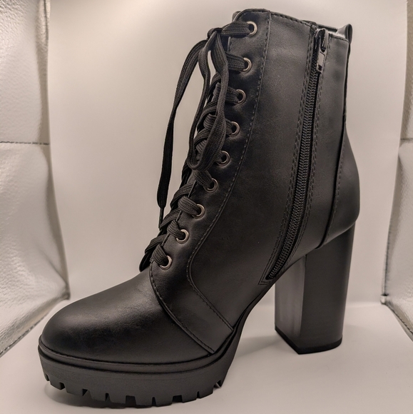 MARCO REPUBLIC Boston Black Combat Boots - Picture 2 of 10